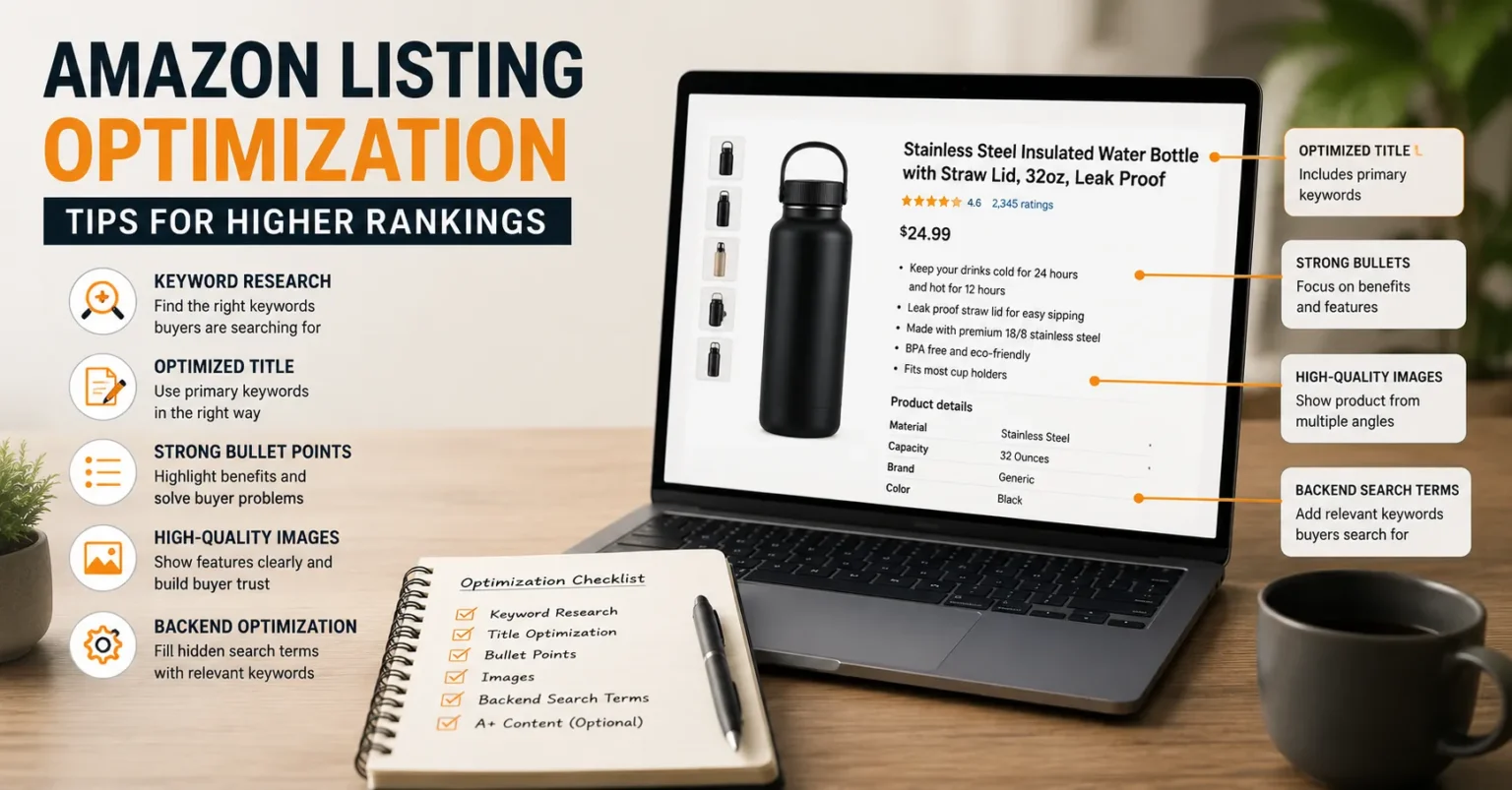 Amazon Listing Optimization Tips for Higher Rankings