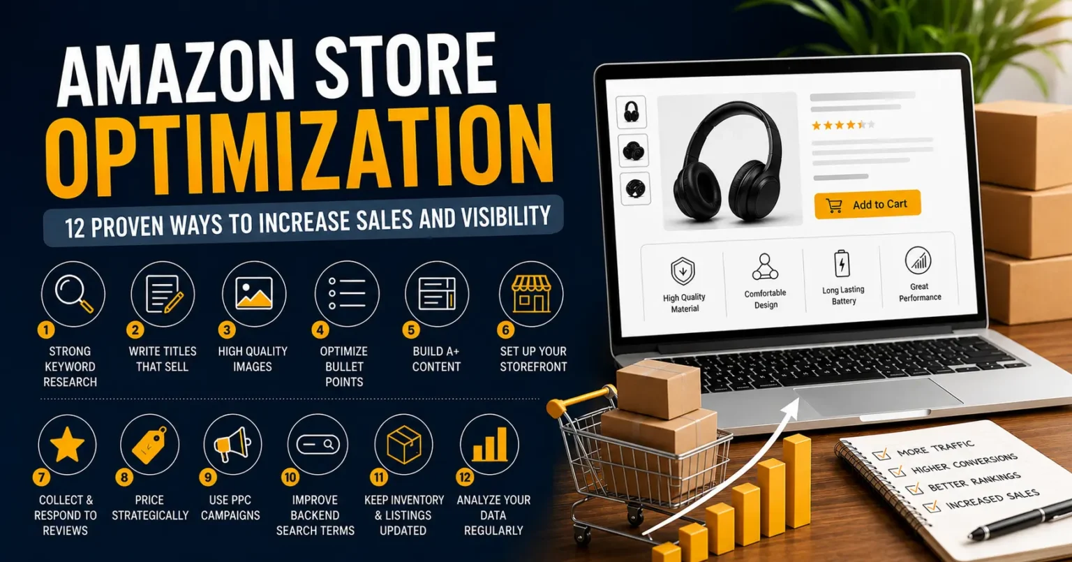 Amazon Store Optimization: 12 Proven Ways to Increase Sales and Visibility