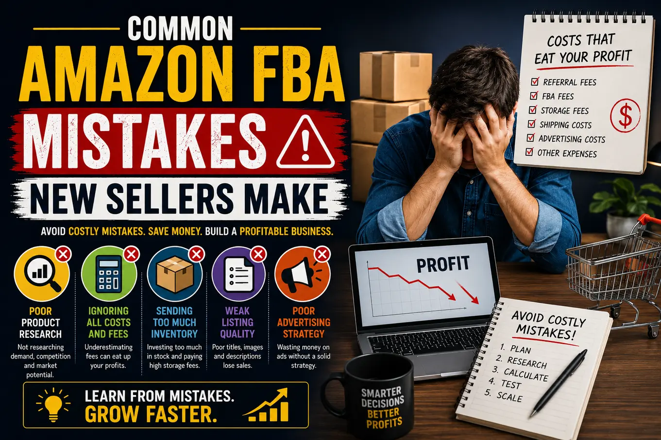 Common Amazon FBA Mistakes New Sellers Make